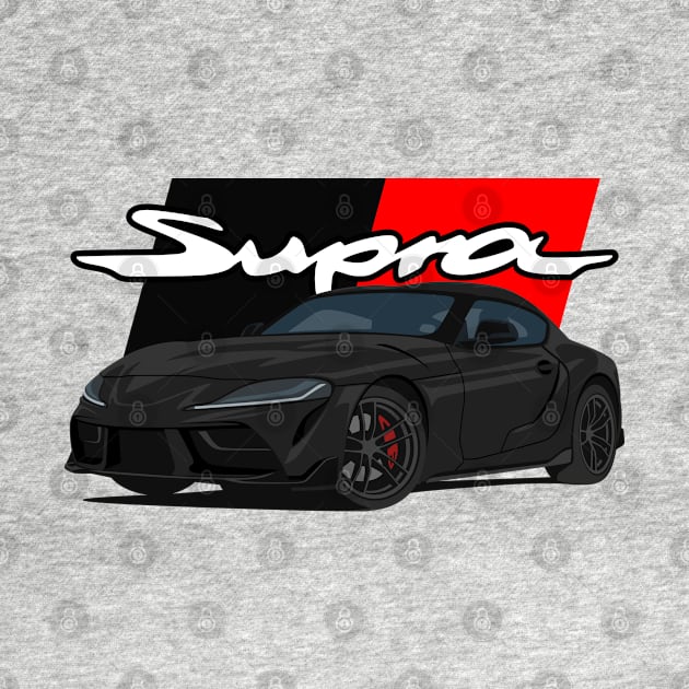 Car Supra 5th Generation GR A90 black by creative.z